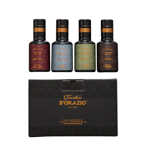 D'Orazio Monovarietal Gift Box of 4 Extra Virgin Olive Oils