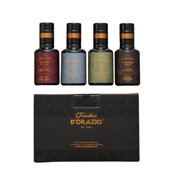D'Orazio Monovarietal Gift Box of 4 Extra Virgin Olive Oils